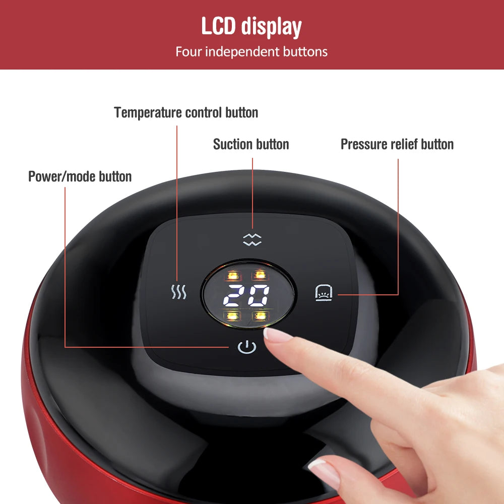 Smart Cupping Massage Device with Heating & Scraping for Fatigue Relief