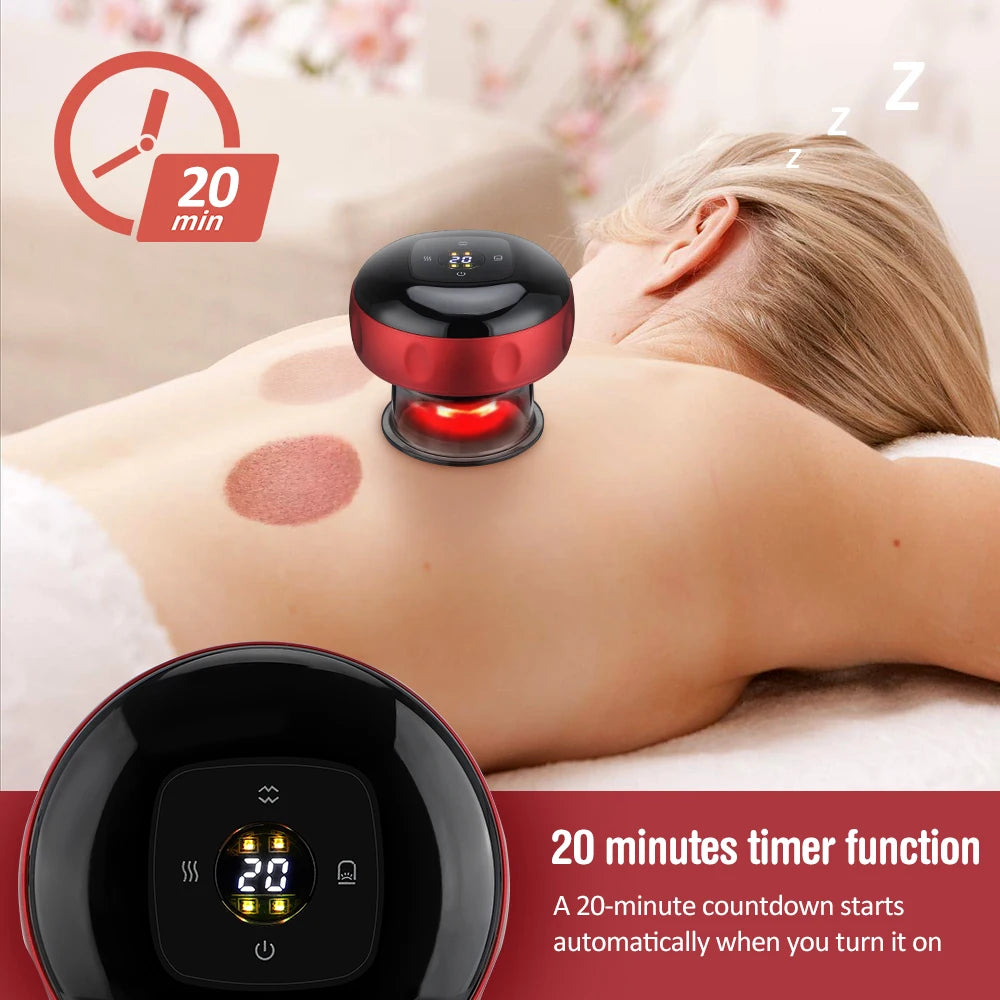 Smart Cupping Massage Device with Heating & Scraping for Fatigue Relief