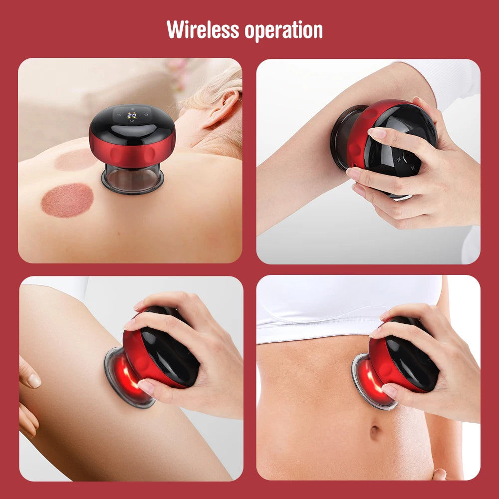 Smart Cupping Massage Device with Heating & Scraping for Fatigue Relief