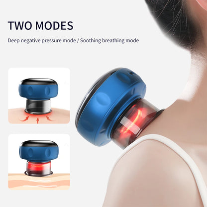 Smart Cupping Massage Device with Heating & Scraping for Fatigue Relief