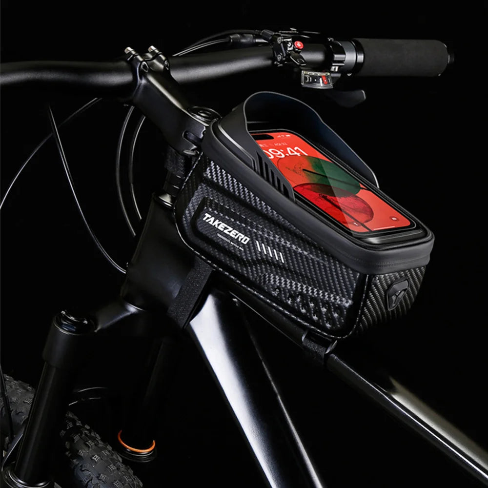 NEWBOLER Waterproof Bike Frame Bag with Phone Holder