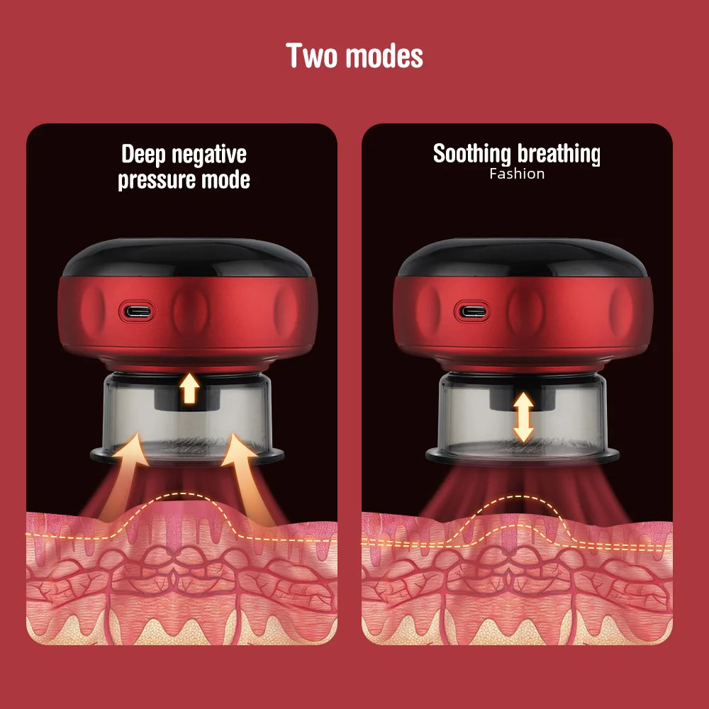 Smart Cupping Massage Device with Heating & Scraping for Fatigue Relief