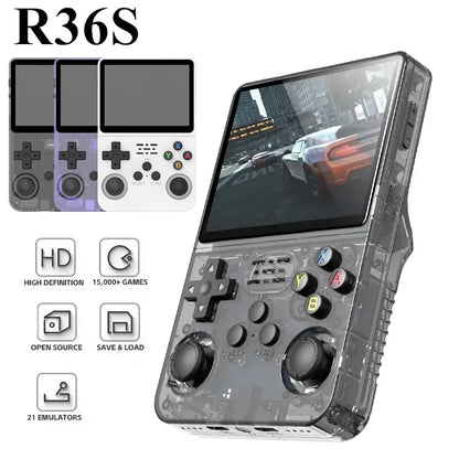 R36S Retro Handheld Video Game Console (64GB)