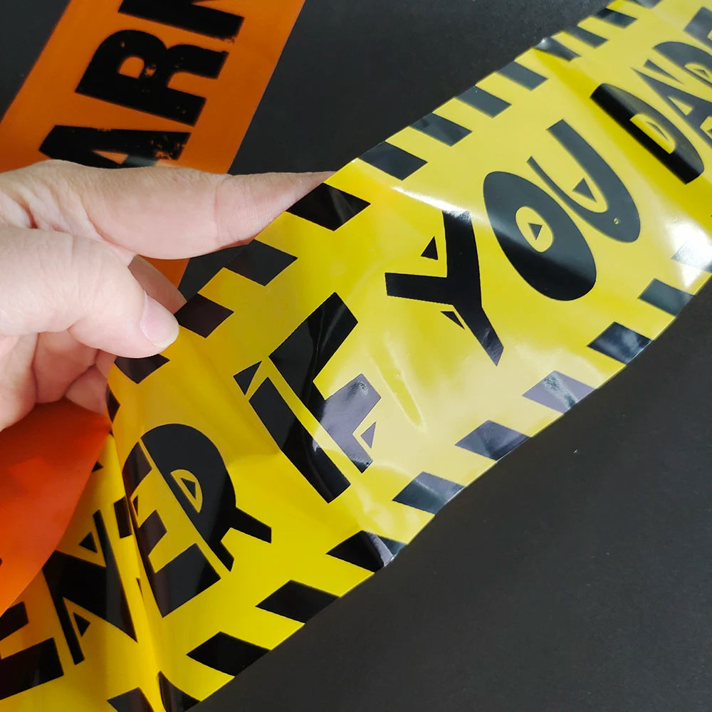 FrightLine 9M Halloween Warning Tape – Danger & Caution Horror Prop