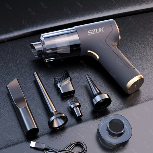 SZUK Power Clean: Wireless Portable Vacuum for Cars & Keyboards