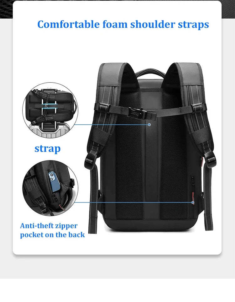 Airback 60L Expandable Vacuum Compression Backpack - Travel & Business Ready