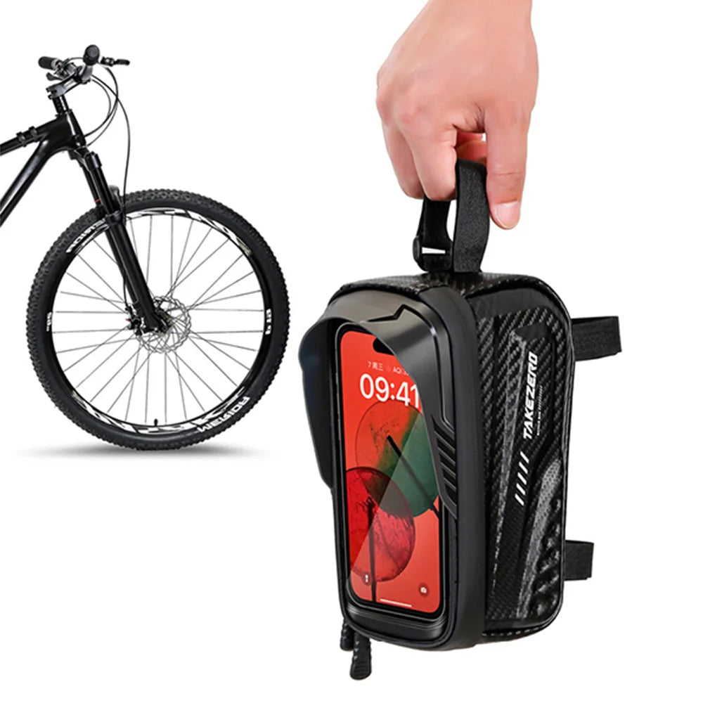 NEWBOLER Waterproof Bike Frame Bag with Phone Holder