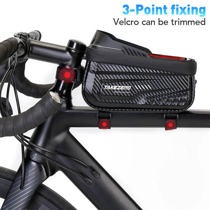 NEWBOLER Waterproof Bike Frame Bag with Phone Holder