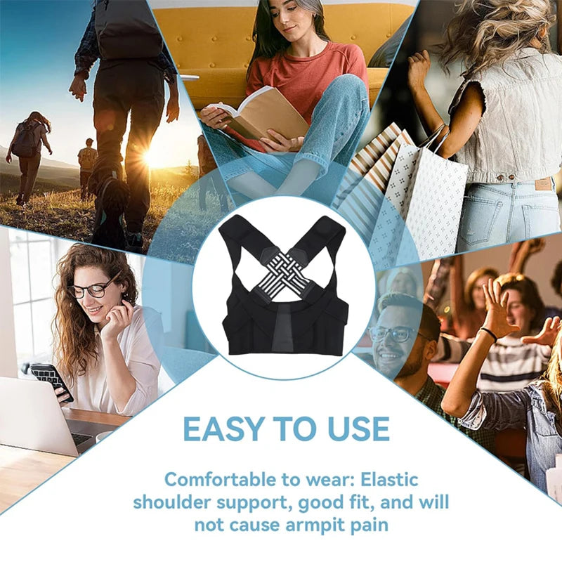 Adjustable Unisex Breathable Back Posture Corrector Brace