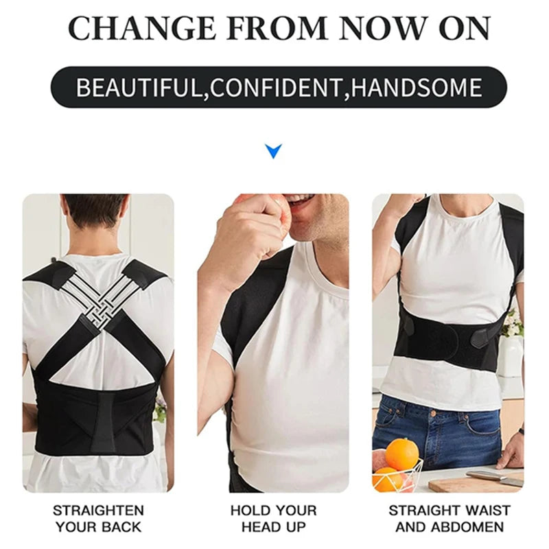 Adjustable Unisex Breathable Back Posture Corrector Brace