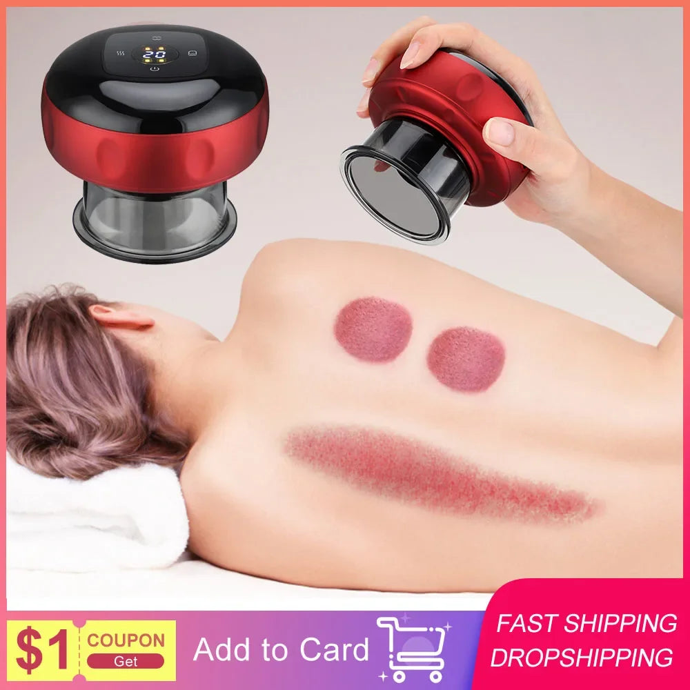 Smart Cupping Massage Device with Heating & Scraping for Fatigue Relief