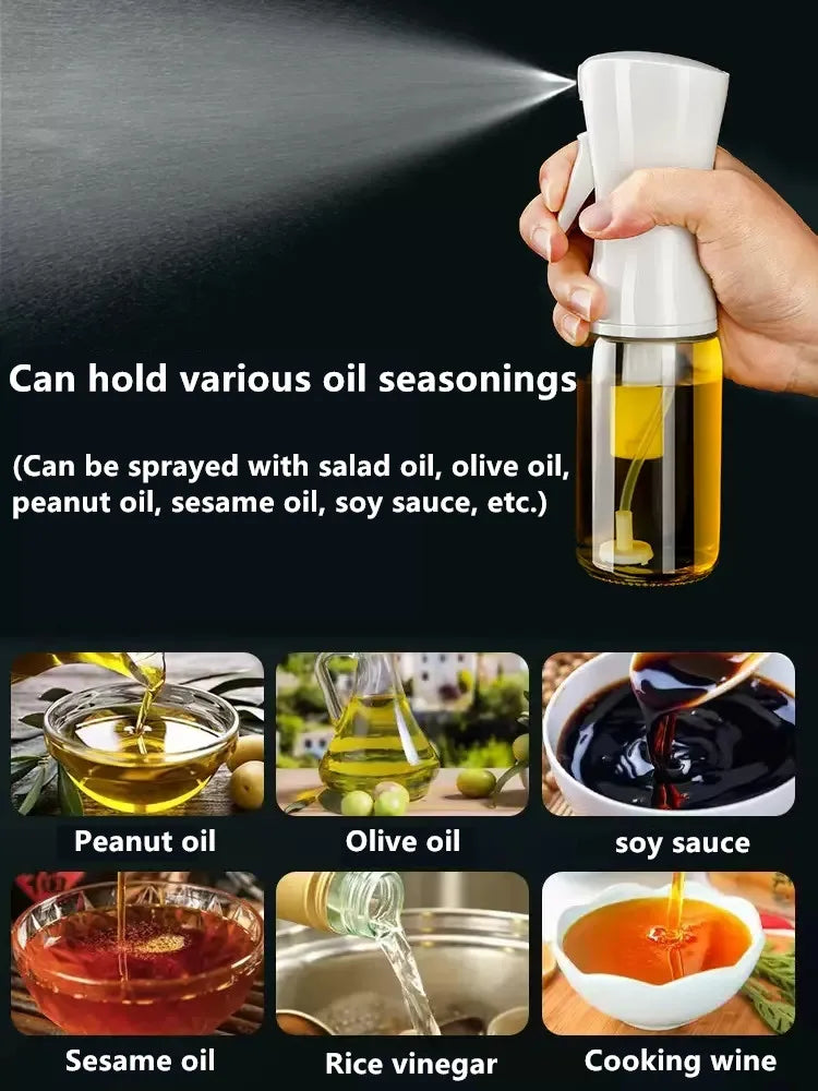 Versatile 300ml Oil Spray Bottle: Your Essential Kitchen Companion for Cooking, BBQ, Camping, and More!