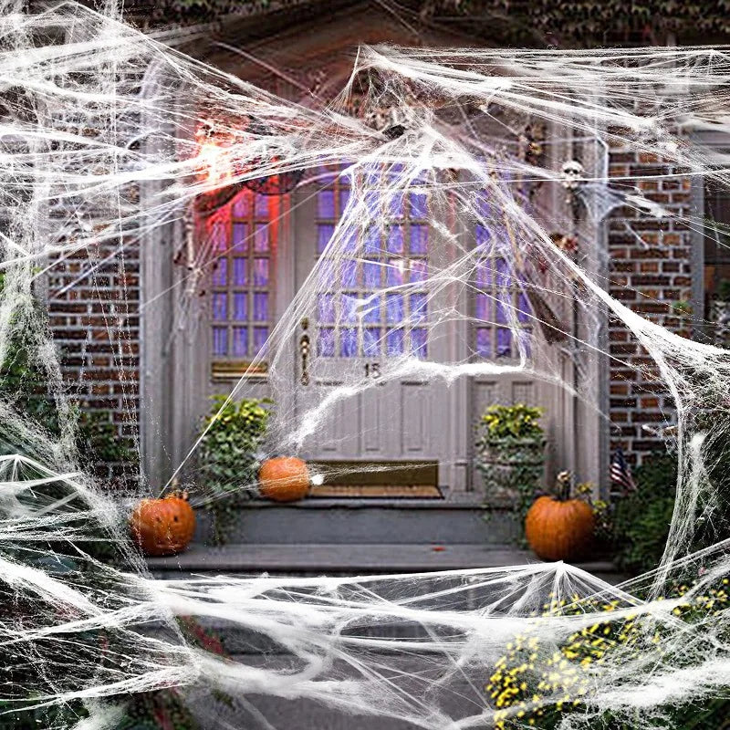 Haunted Web Black Spider Prop – Halloween Party & Outdoor Decoration