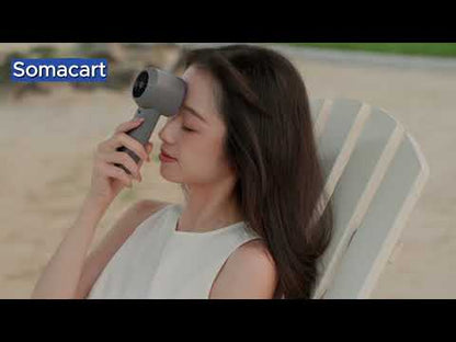 KINSCOTER Portable Handheld Turbo Fan - 100 Speed Settings, Adjustable Mini Electric Fan, Battery Operated Personal Eyelash Fan